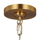 Rodney Large Pendant 18", Matte Black and Modern Brass
