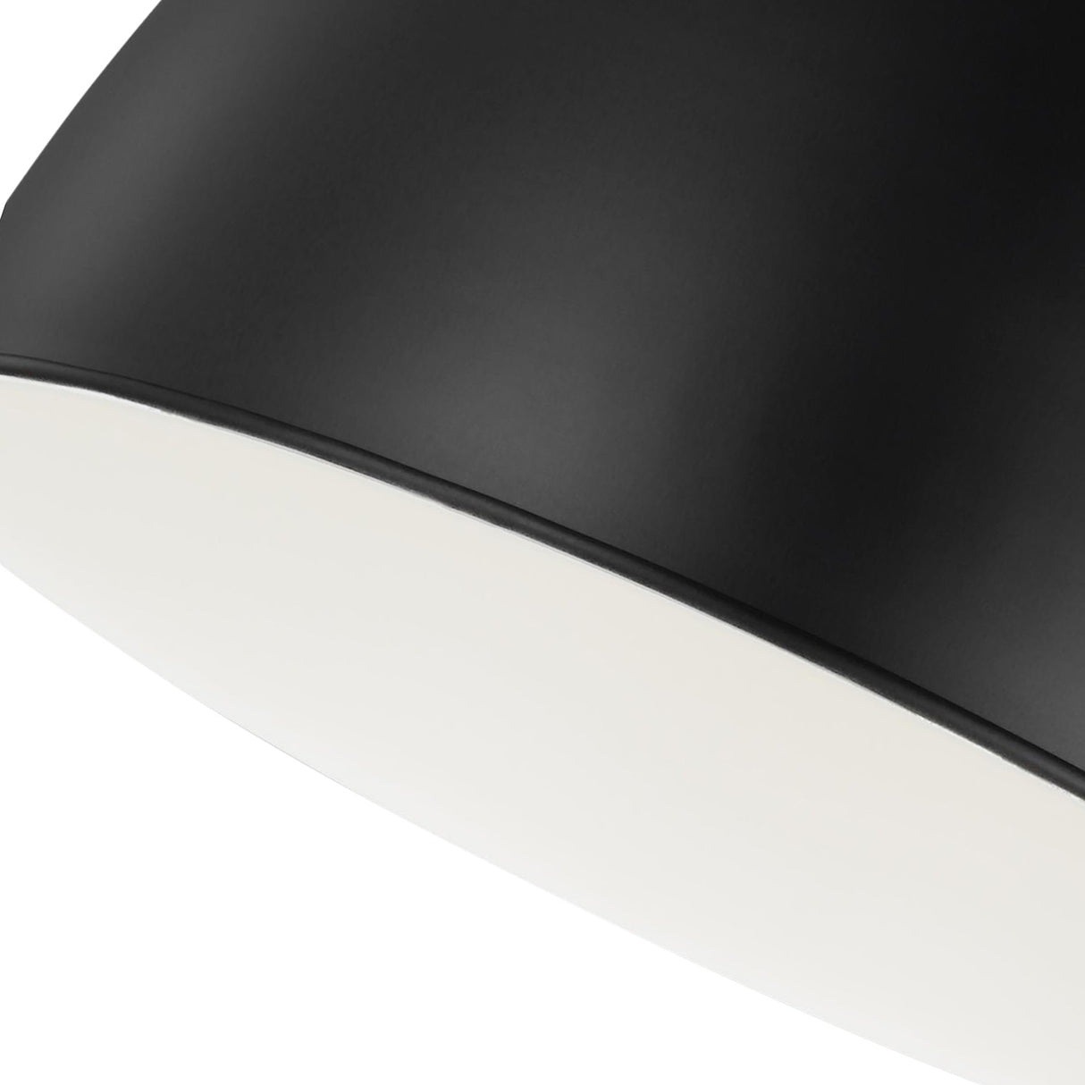Rodney Large Pendant 18", Matte Black and Modern Brass