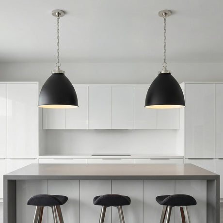 Rodney Large Pendant 18" for Modern home with White Cabinetry