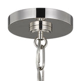 Rodney Large Pendant 18", Matte Black and Polished Nickel