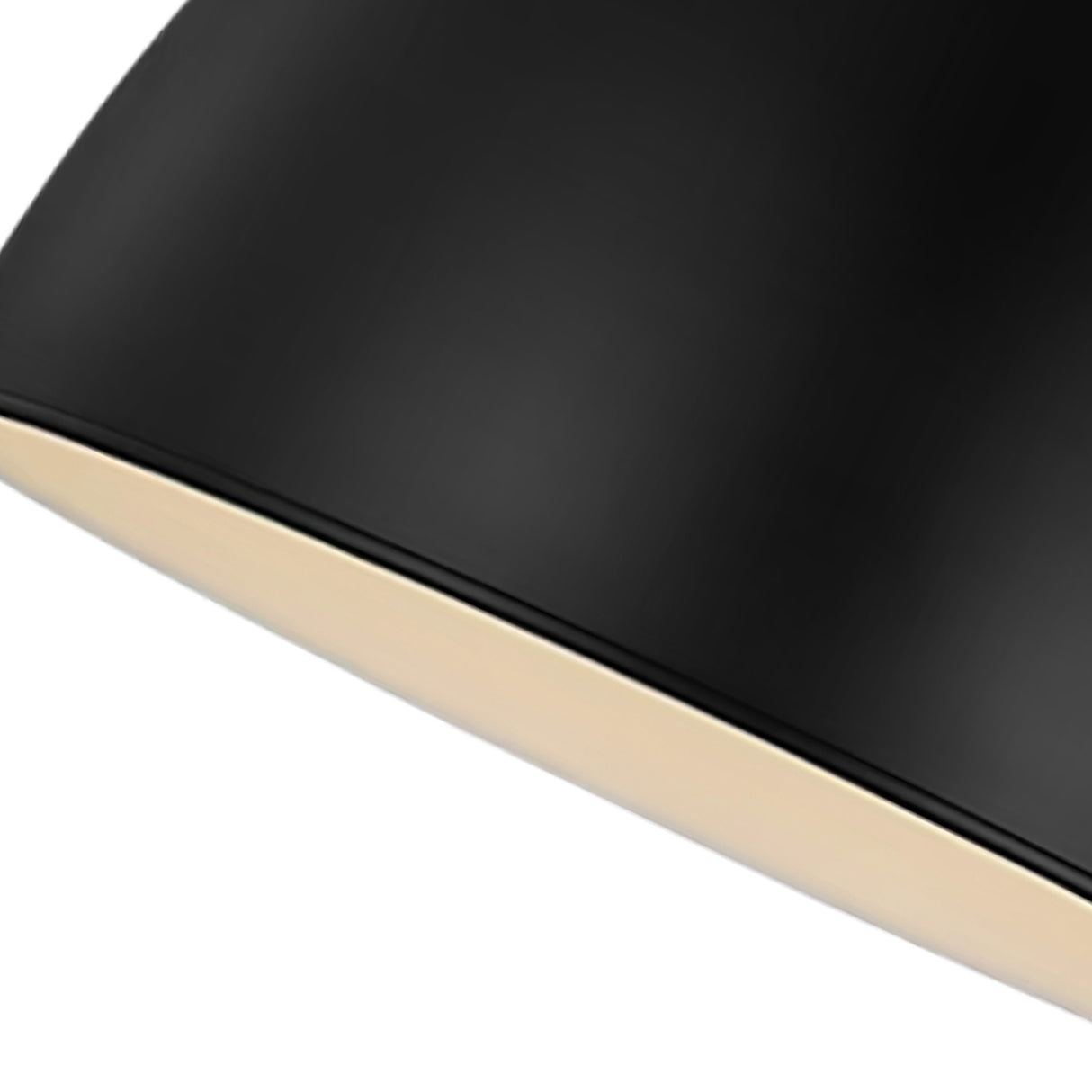 Rodney Large Pendant 18", Matte Black and Polished Nickel