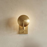 Arlen Wall Sconce 10, Modern Brass for Modern home with Warm Beige Stucco
