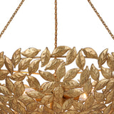 Floren Large Pendant 24", Aged Gilded Brass