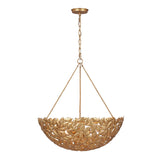 Floren Large Pendant 24", Aged Gilded Brass