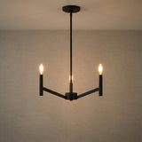 Foster 3 Light Pendant 18", Matte Black for Modern home with Black finish