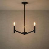 Foster 3 Light Pendant 18", Matte Black