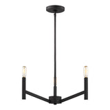 Foster 3 Light Pendant 18", Matte Black