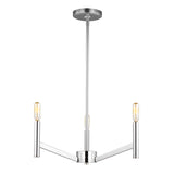 Foster 3 Light Pendant 18", Chrome