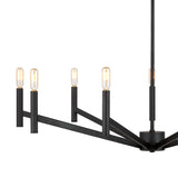 Foster 9 Light Chandelier 36", Matte Black