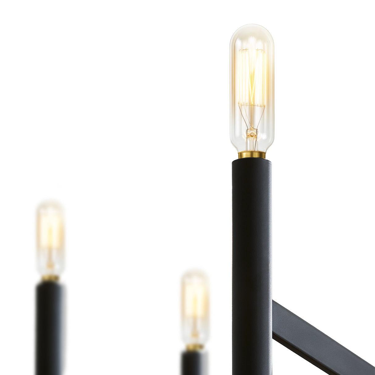 Foster 9 Light Chandelier 36", Matte Black
