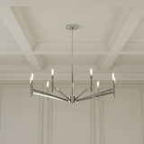 Foster 9 Light Chandelier 36" for Modern home with Cream paneling