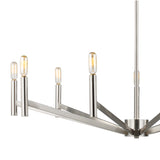 Foster 9 Light Chandelier 36", Brushed Nickel