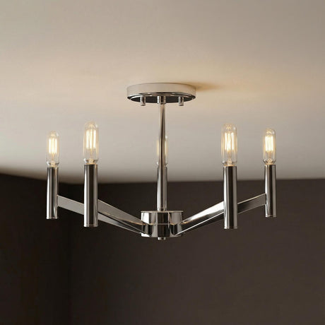 Foster Semi-Flush 18", Chrome