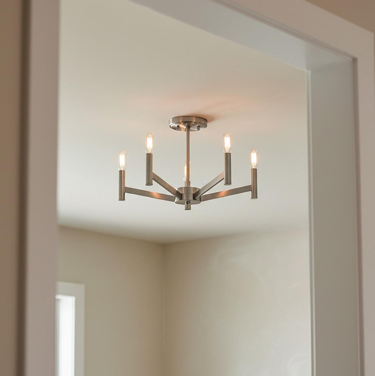 Foster Semi-Flush 18", Brushed Nickel