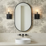 Foster Wall Sconce 9, Matte Black for Modern home with Black Siding