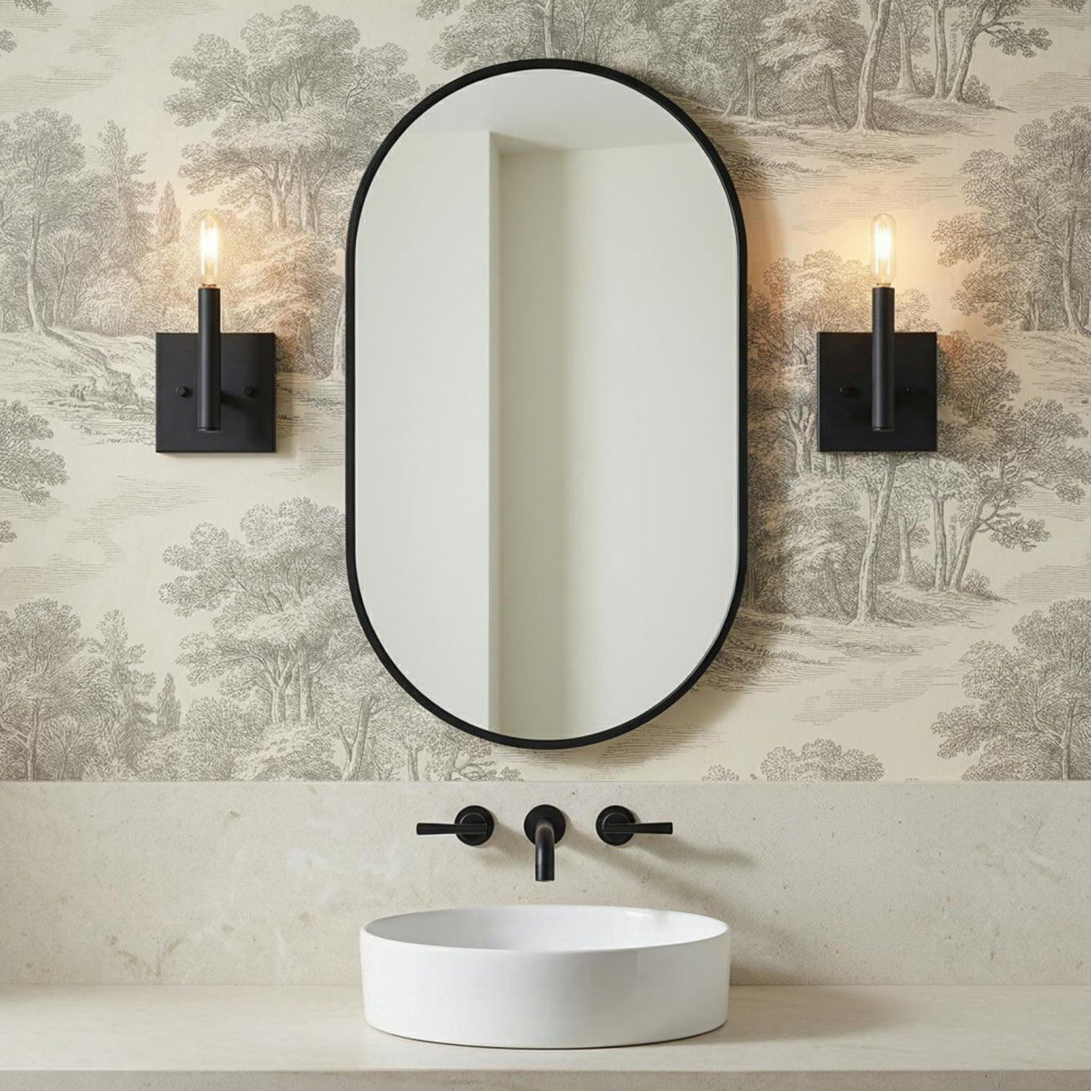 Foster Wall Sconce 9", Matte Black