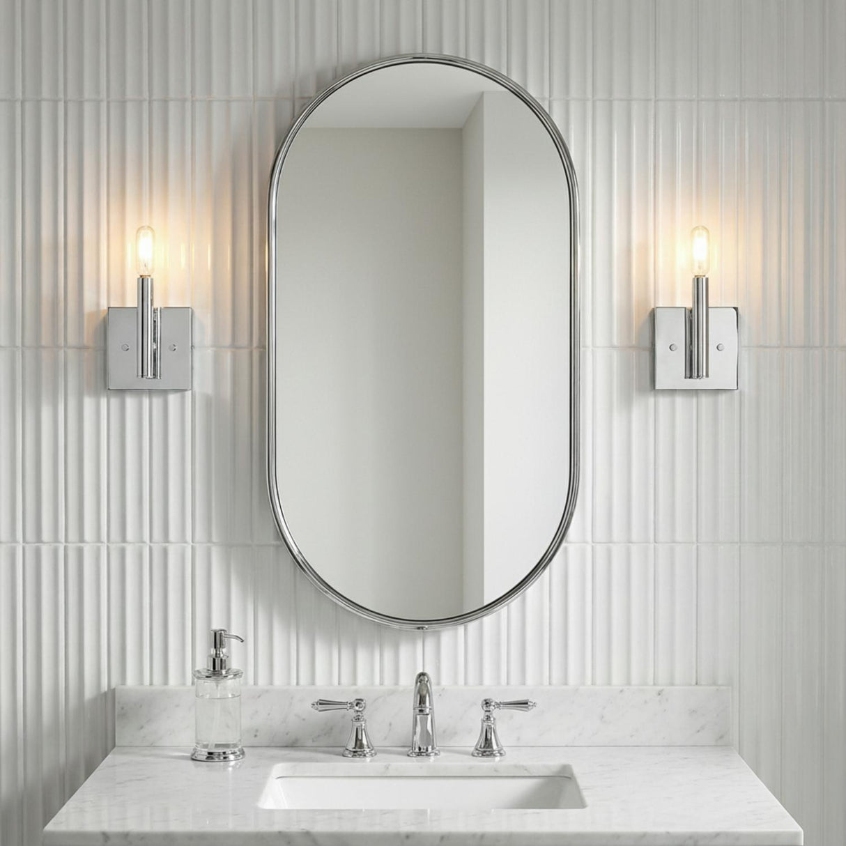 Foster Wall Sconce 9", Chrome