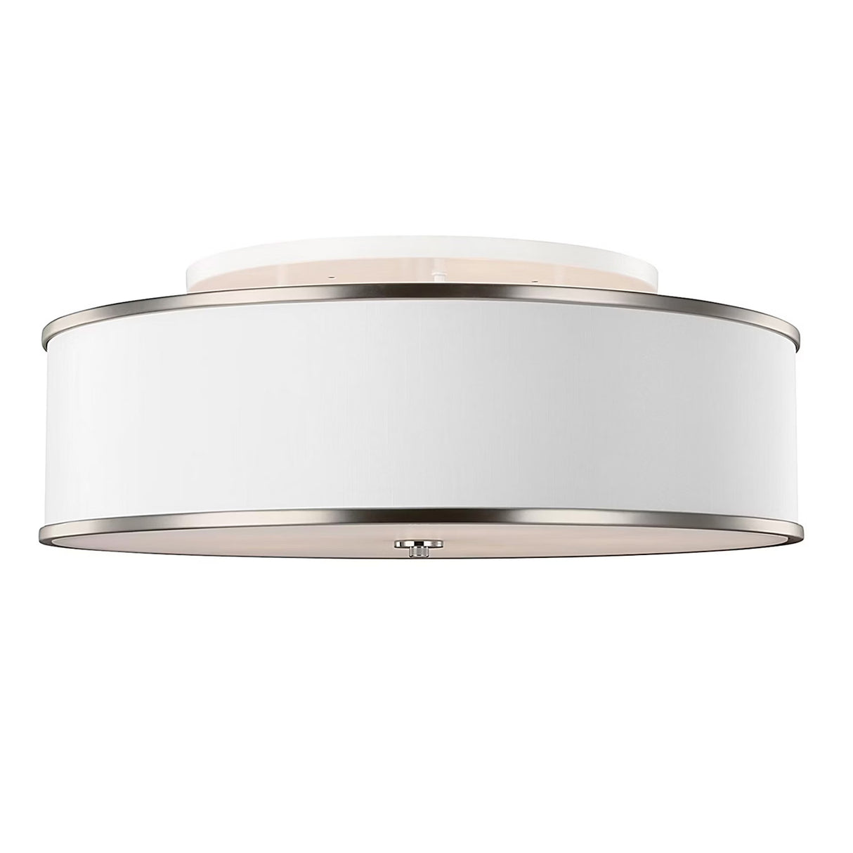 Walker Large Flush Mount 30", Satin Nickel