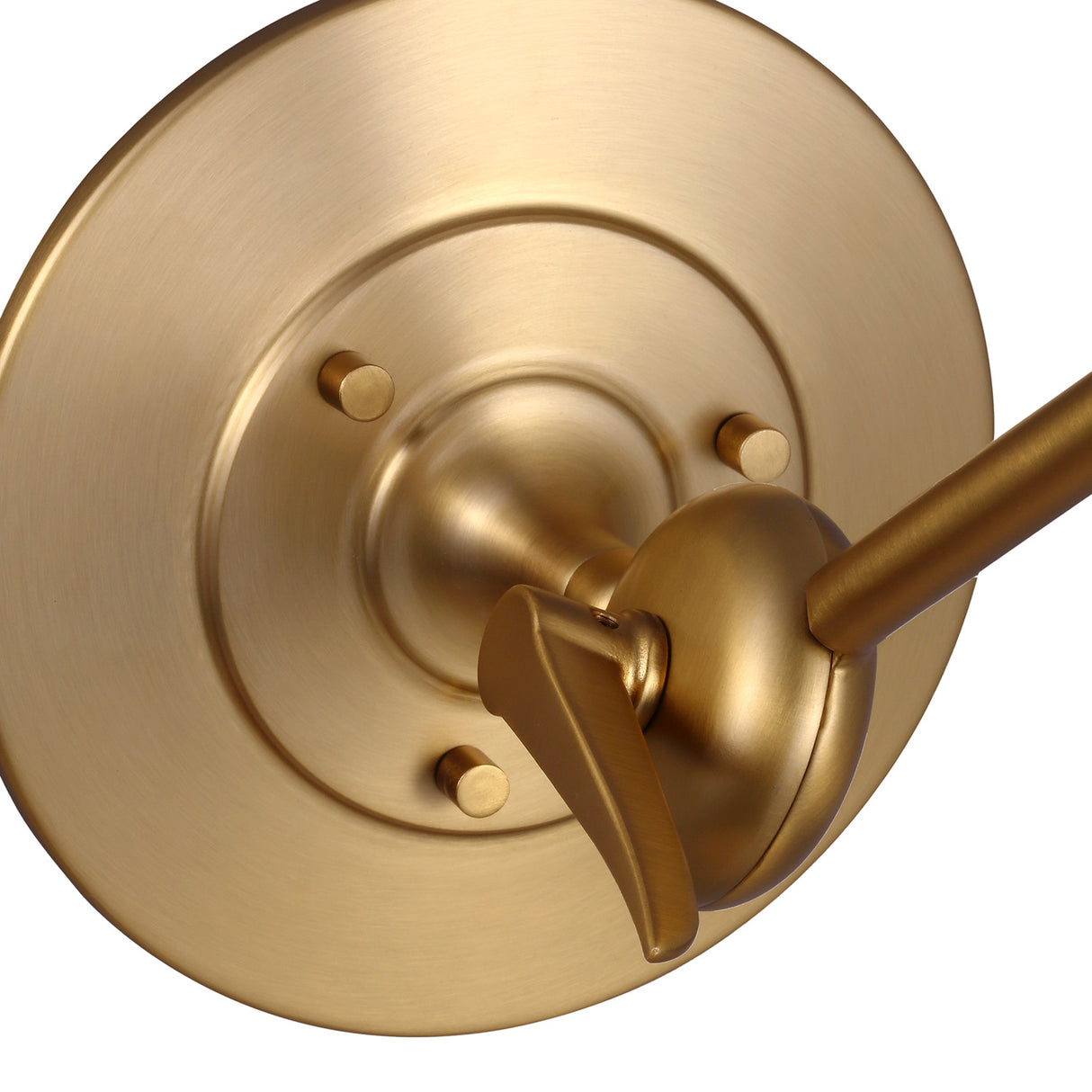 Langdon Adjustable Two Arm Wall Sconce, Matte Black and Modern Brass