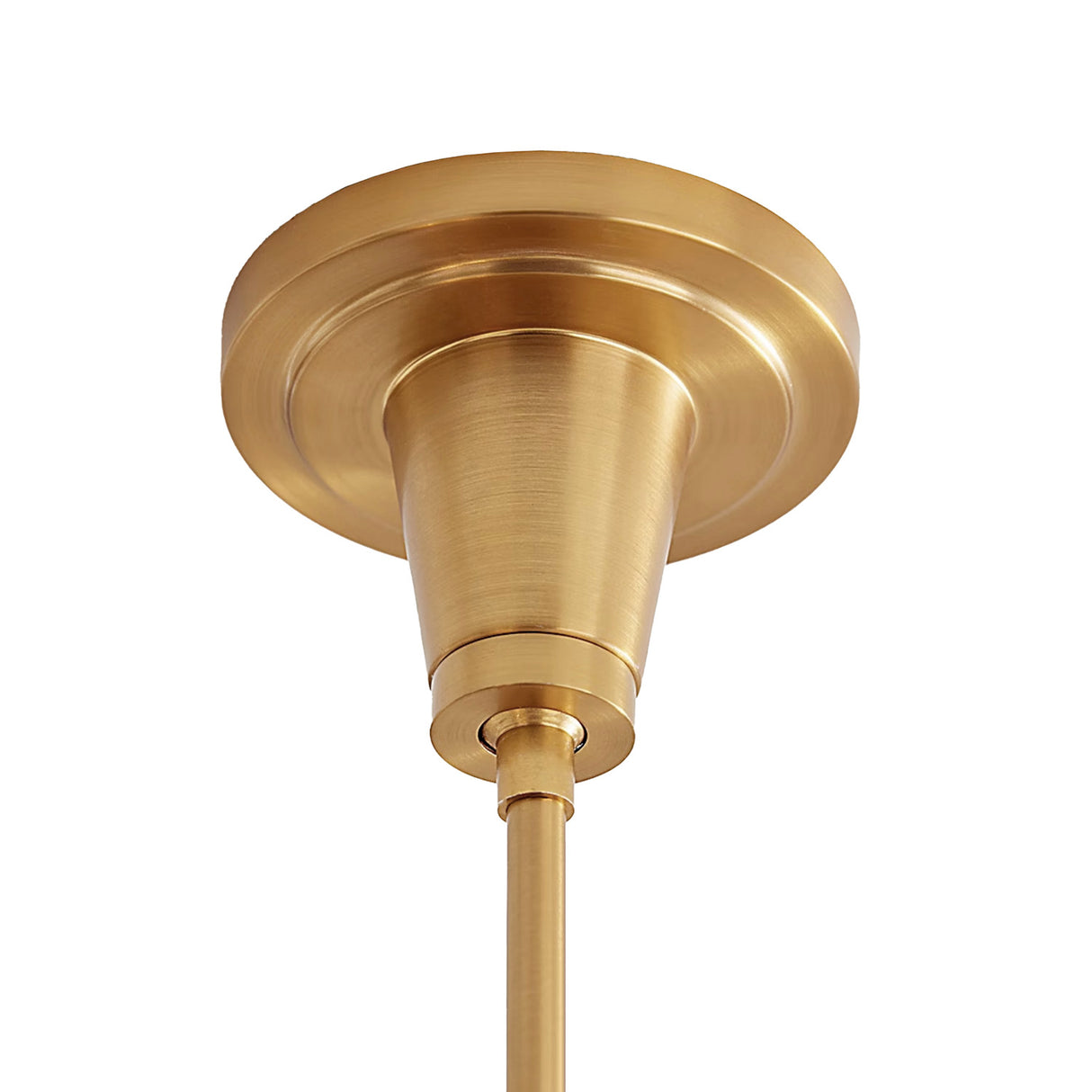 Langdon 6 Light Chandelier 48", Matte Black and Modern Brass