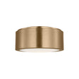 Neal Small Flush Mount 10", Satin Brass