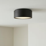 Neal Small Flush Mount 10", Matte Black