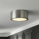 Neal Small Flush Mount 10", Brushed Nickel