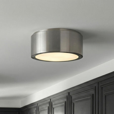 Neal Small Flush Mount 10", Brushed Nickel