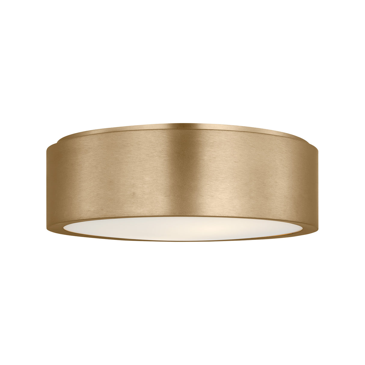 Neal Medium Flush Mount 13", Satin Brass