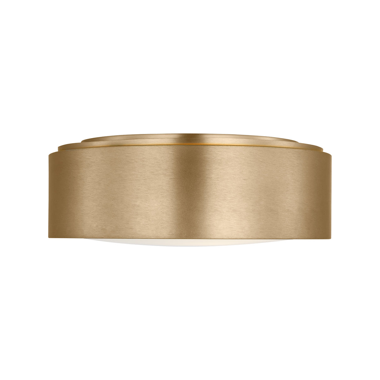Neal Medium Flush Mount 13", Satin Brass