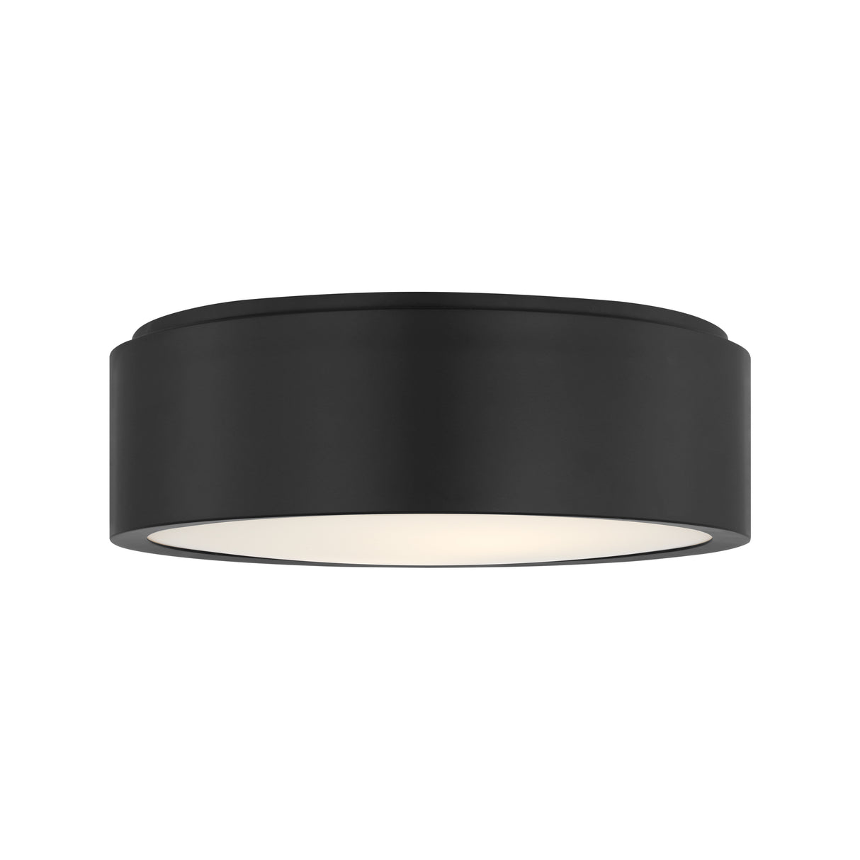 Neal Medium Flush Mount 13", Matte Black