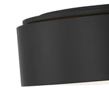 Neal Medium Flush Mount 13", Matte Black
