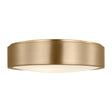Neal Large Flush Mount 18", Satin Brass