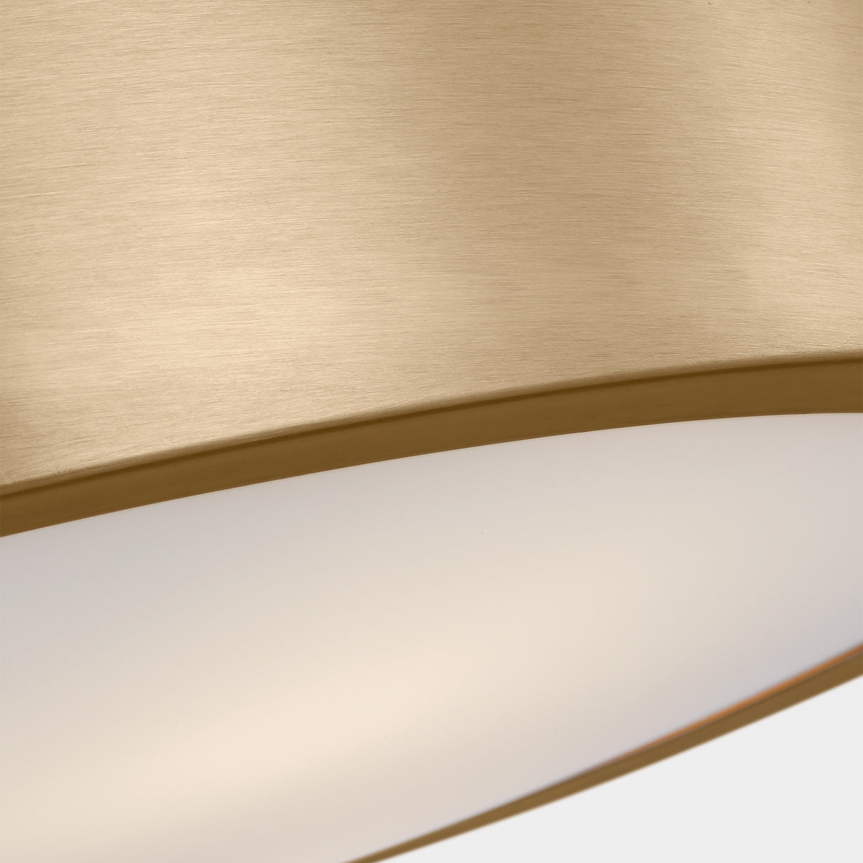 Neal Large Flush Mount 18", Satin Brass