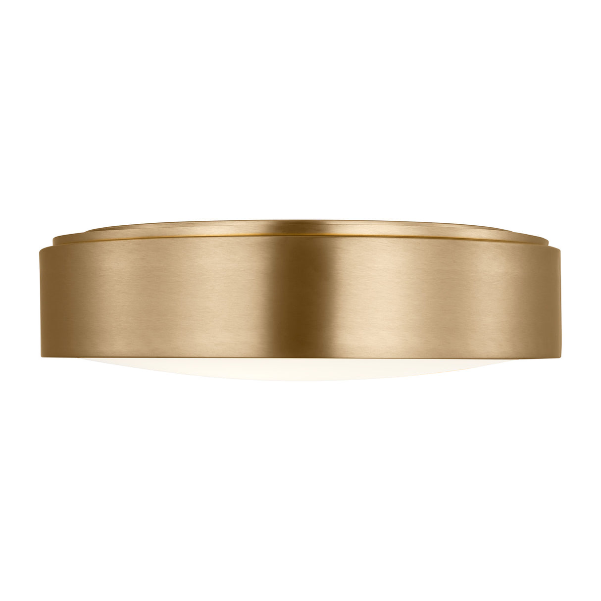 Neal Large Flush Mount 18", Satin Brass