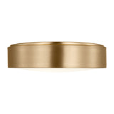 Neal Large Flush Mount 18", Satin Brass