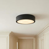 Neal Large Flush Mount 18", Matte Black
