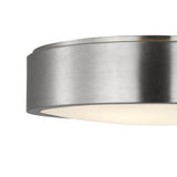 Neal Large Flush Mount 18", Brushed Nickel