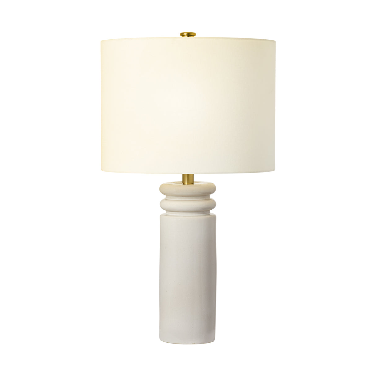 Agnes Table Lamp, Glossy White