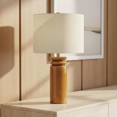 Agnes Table Lamp 26", Glossy Honey