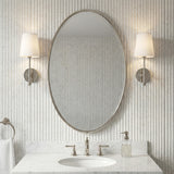 Emerson Wall Sconce 14", Polished Nickel for Transitional home with White Siding