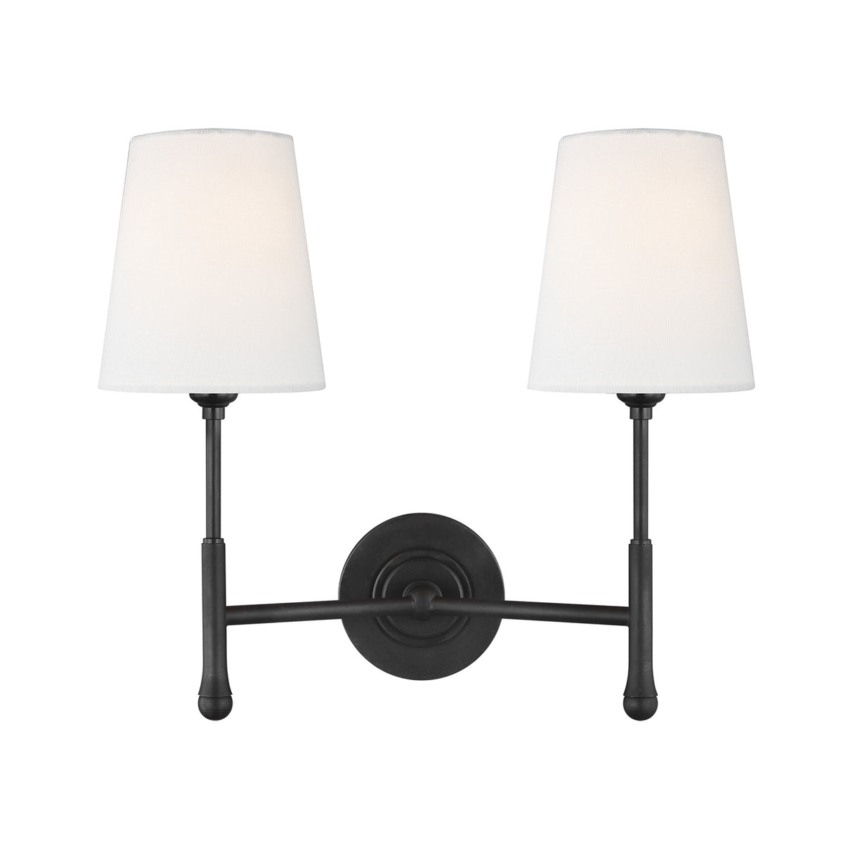 Emerson Double Wall Sconce 14", Aged Iron