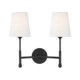 Emerson Double Wall Sconce 14", Aged Iron