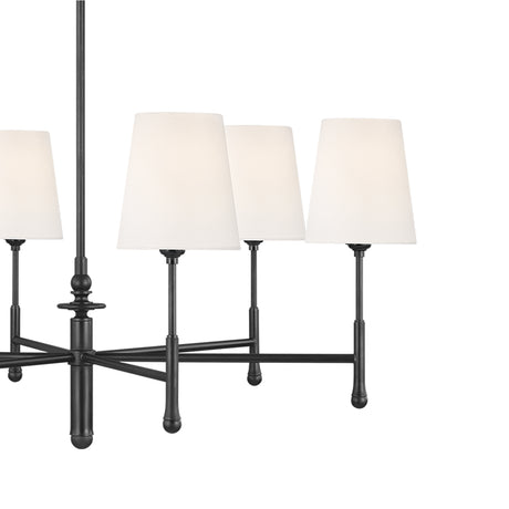 Emerson 6 Light Chandelier 30", Aged Iron