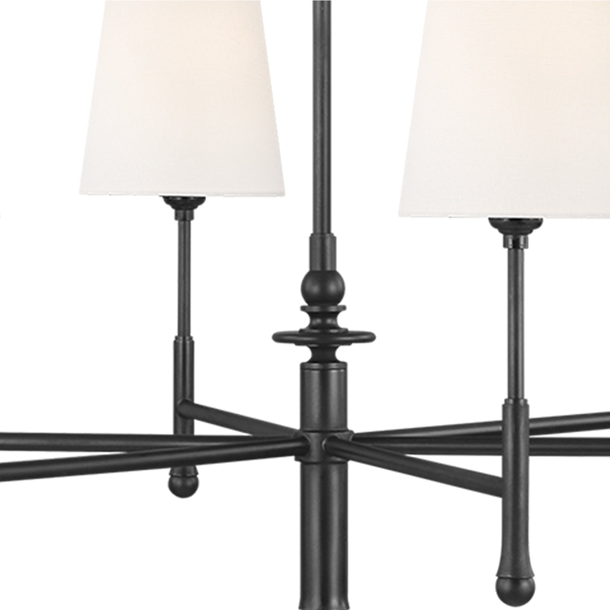 Emerson 6 Light Chandelier 30", Aged Iron