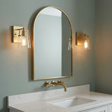 Glyn Wall Sconce 9, Satin Brass for Transitional home with Sage Walls