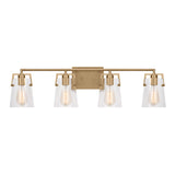 Glyn 4 Light Vanity, Satin Brass