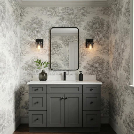 Glyn Wall Sconce 9", Matte Black