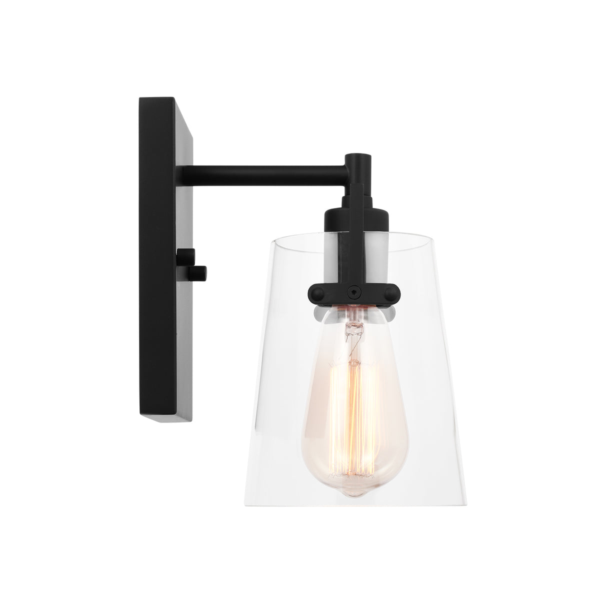 Glyn Wall Sconce 9", Matte Black