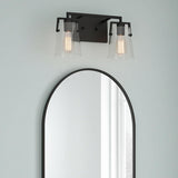 Glyn 2 Light Vanity, Matte Black